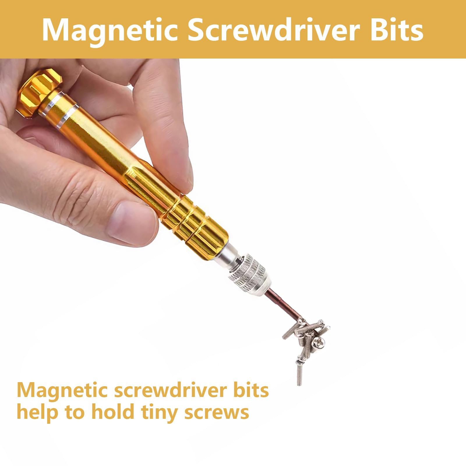 Includes 6-in-1 screwdriver and 4-in-1 mini screwdriver