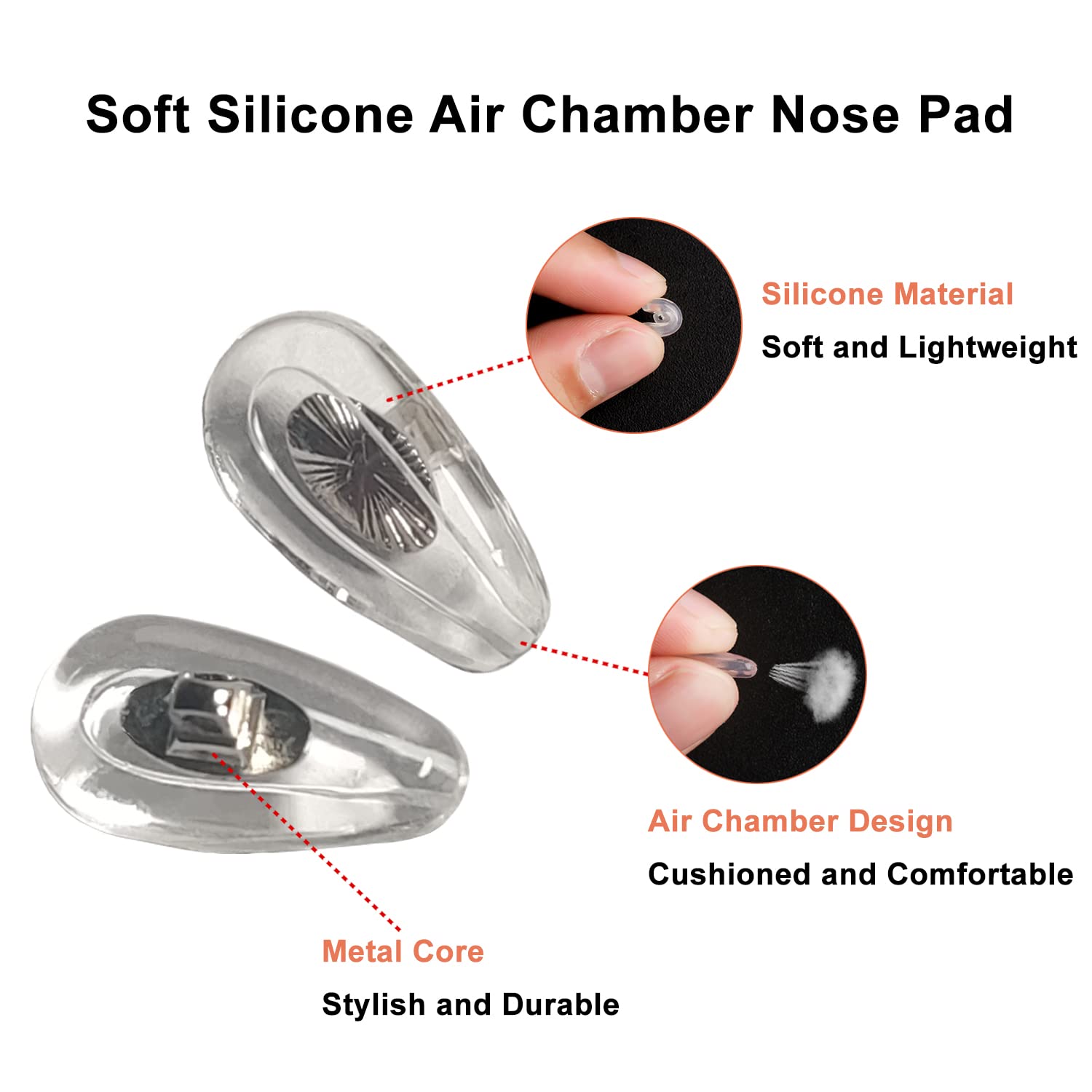 Contents of Mr ZzjOOj nose pads replacement kit