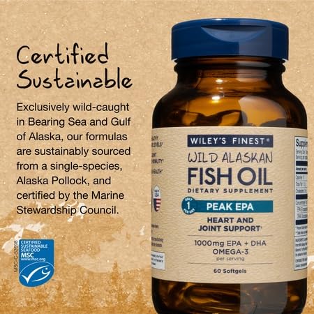MSC-certified sustainability label for wild Alaskan fish oil