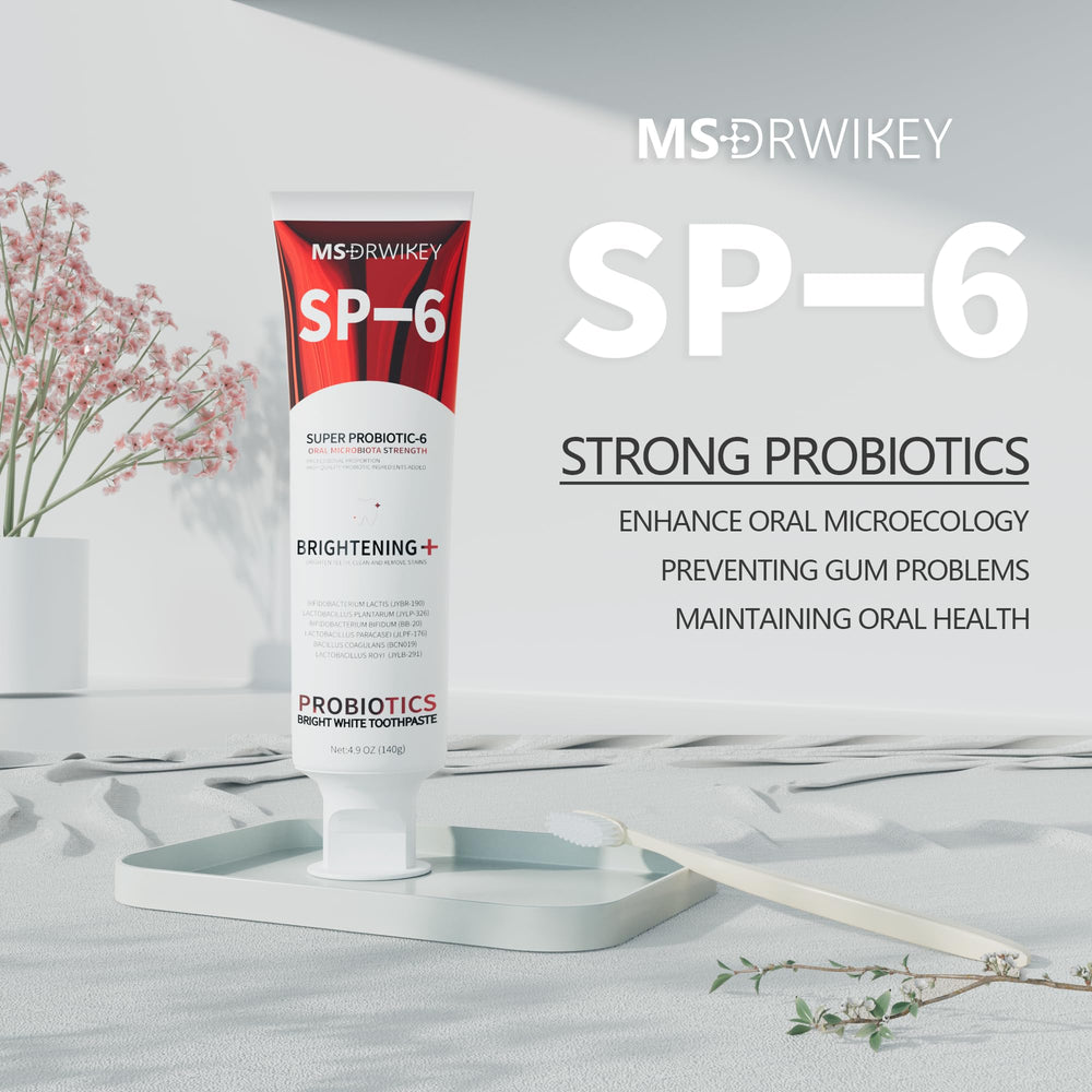 Illustration of the six probiotics in SP-6 blend