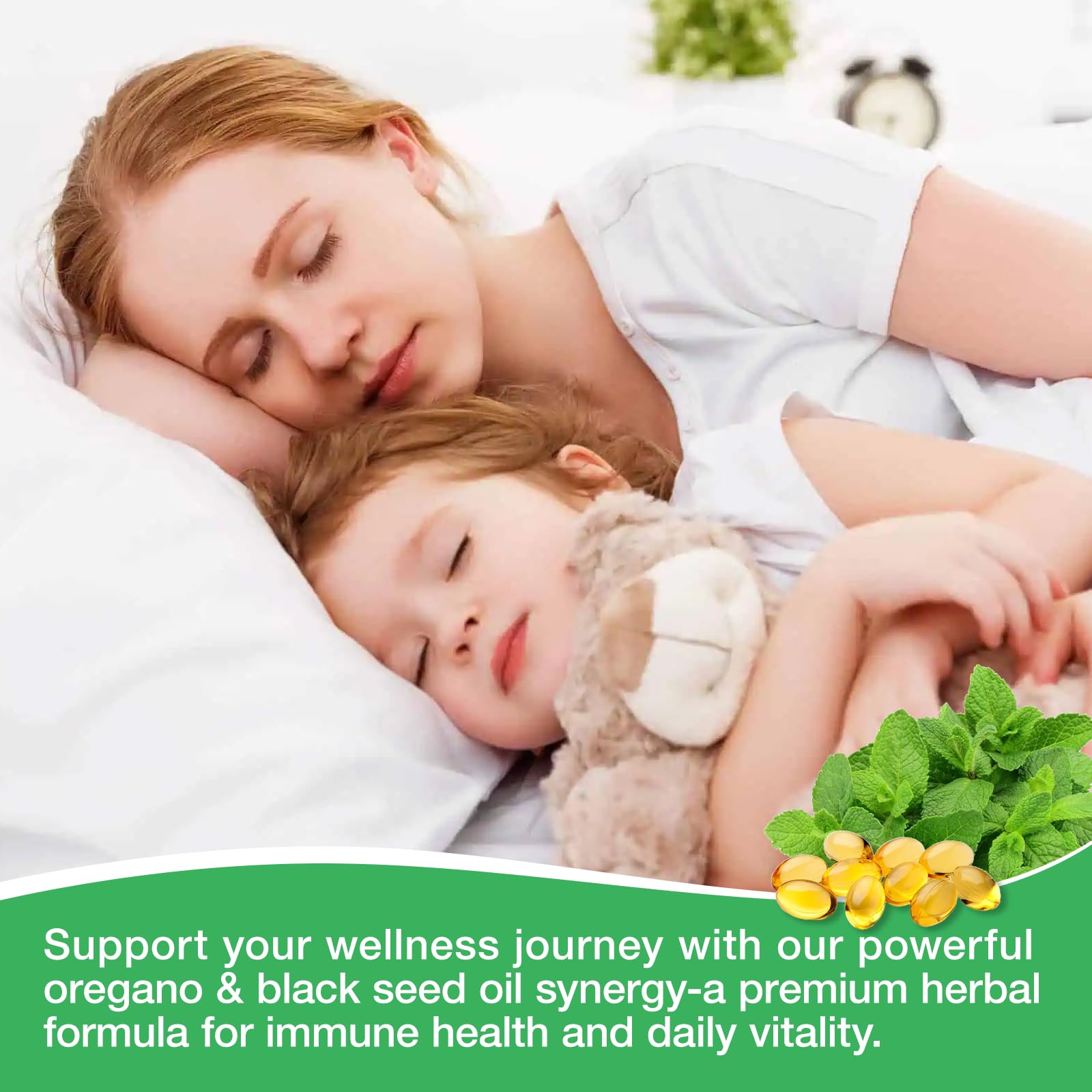 Bottle featuring 200 softgels in packaging