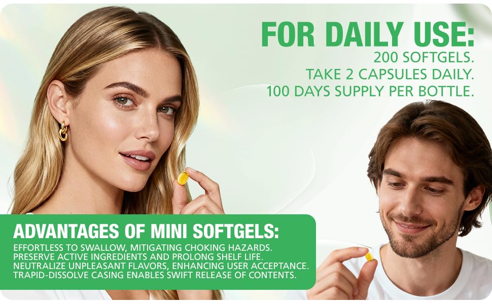 Softgels designed for enhanced absorption