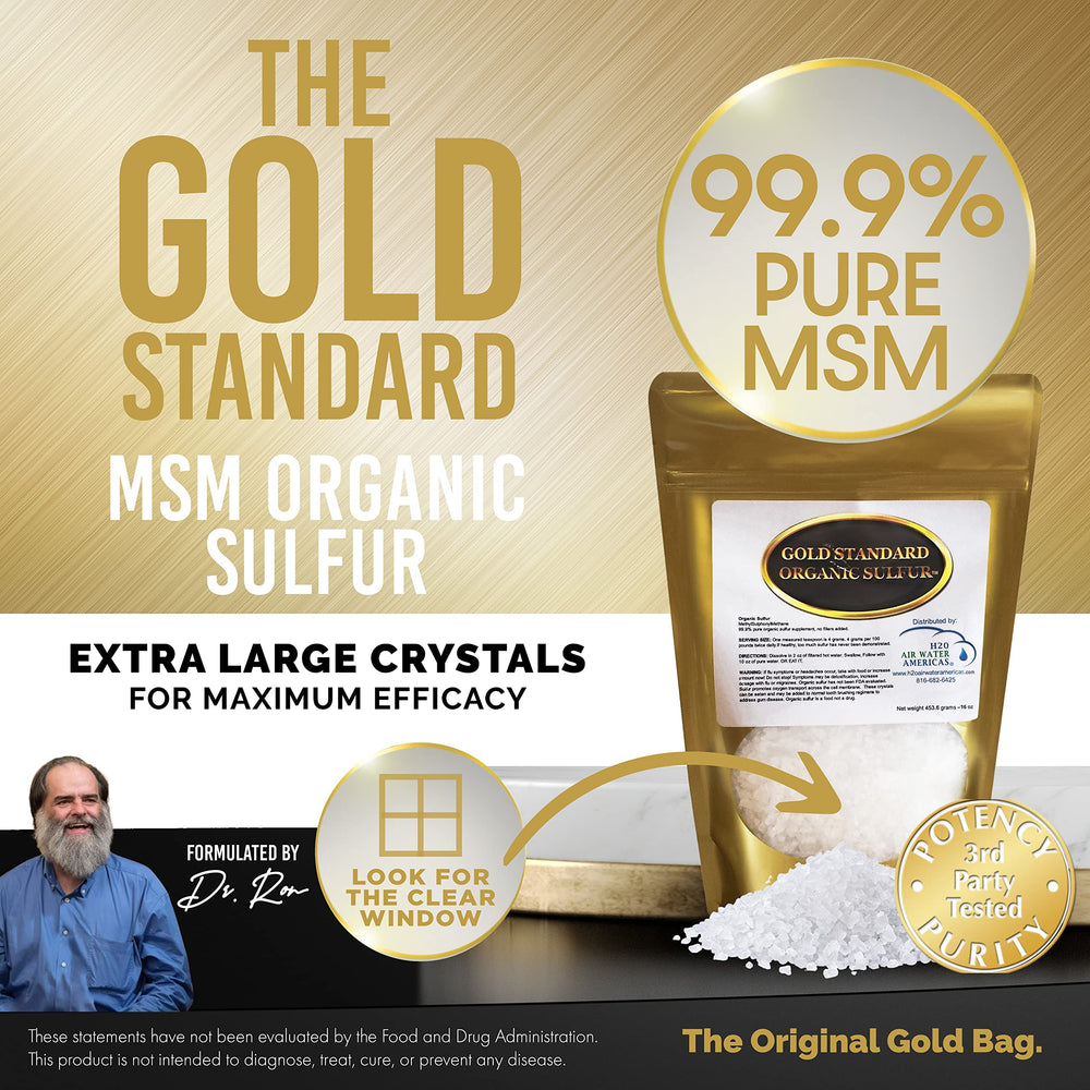 MSM crystals 99.9% pure therapeutic-grade MSM