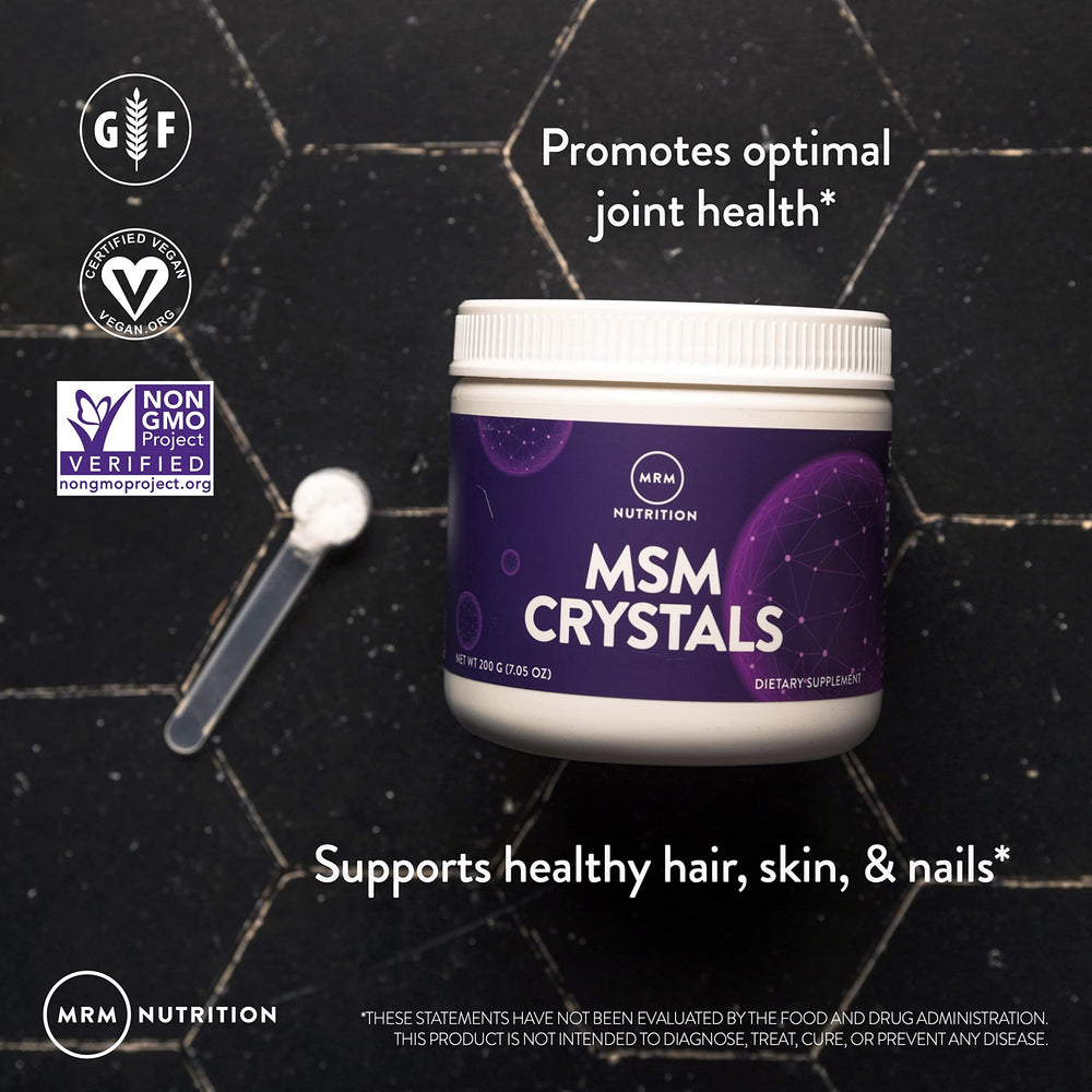 How to use MSM crystals: mix into water or smoothie