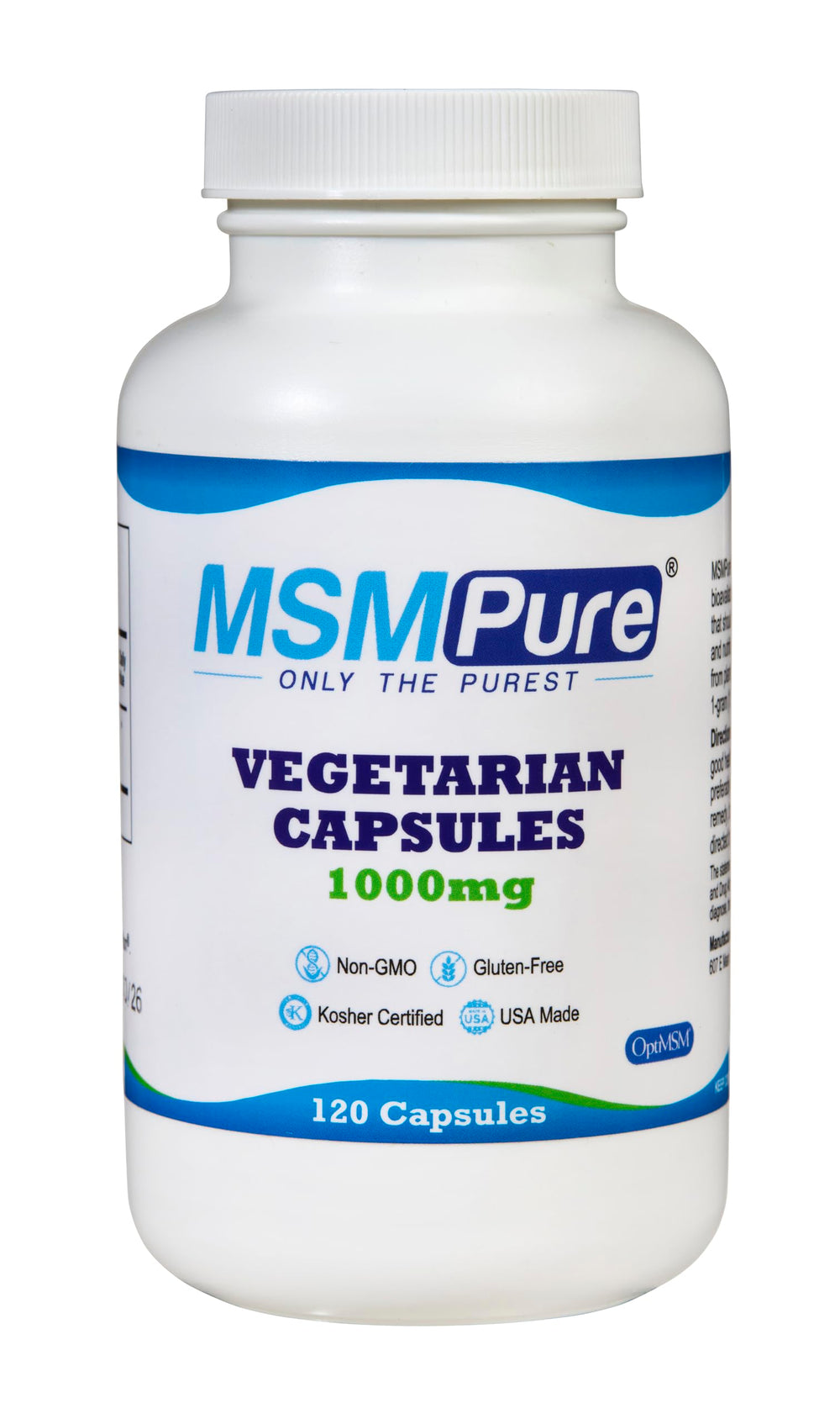 KALA HEALTH MSMPure MSM 1000 mg capsules bottle packaging