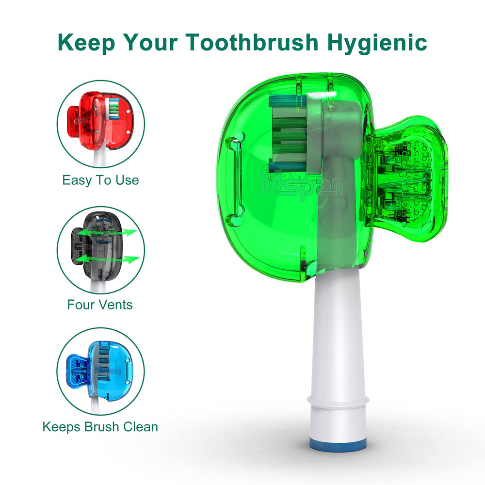 Mspan Tongue Scraper Cleaner Brush - side view