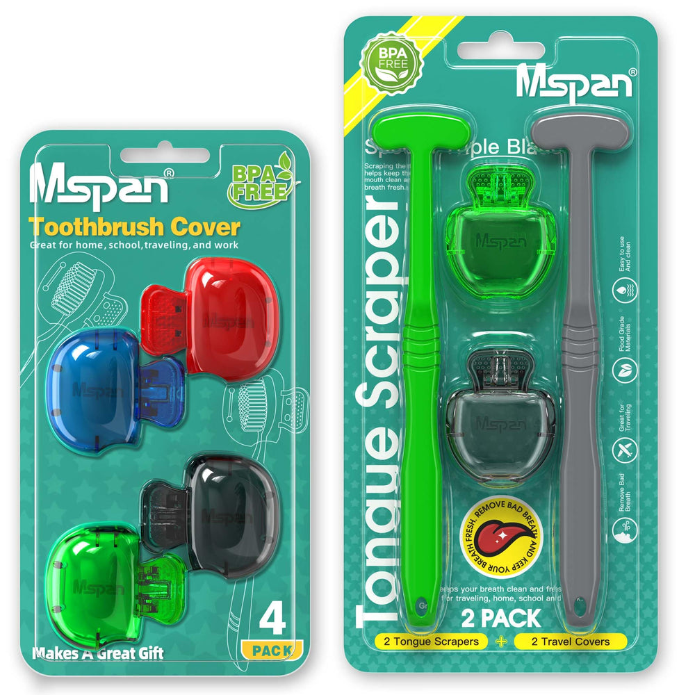 Mspan Tongue Scraper close up triple blade