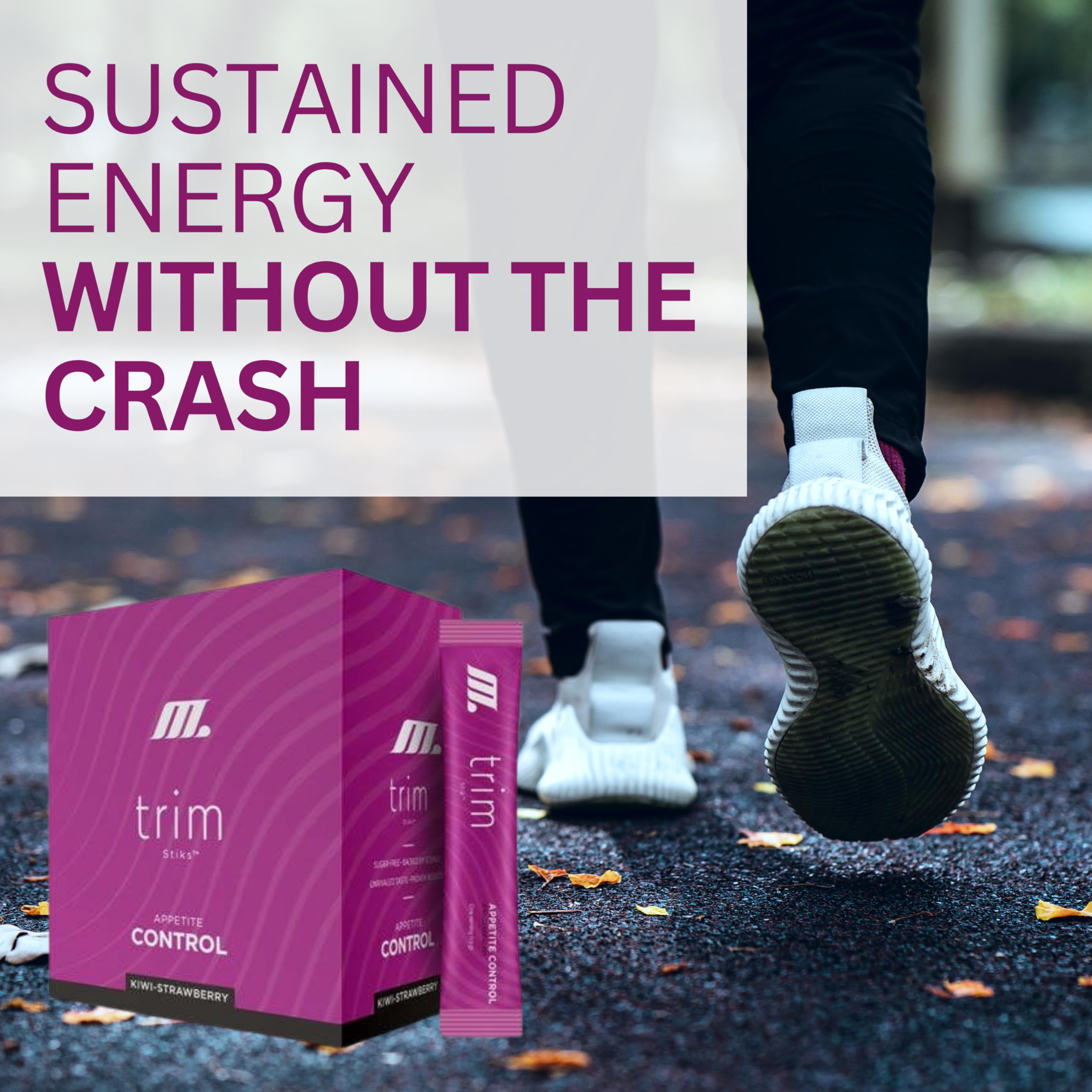 M Stiks Trim Stiks Kiwi-Strawberry on-the-go stick pack supports quick energy