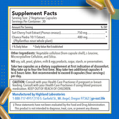 Close-up of Chanca Piedra and veggie caps in Go-Out Now