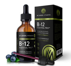 Mt. Angel Vitamins B12 Essential Trio bottle front view