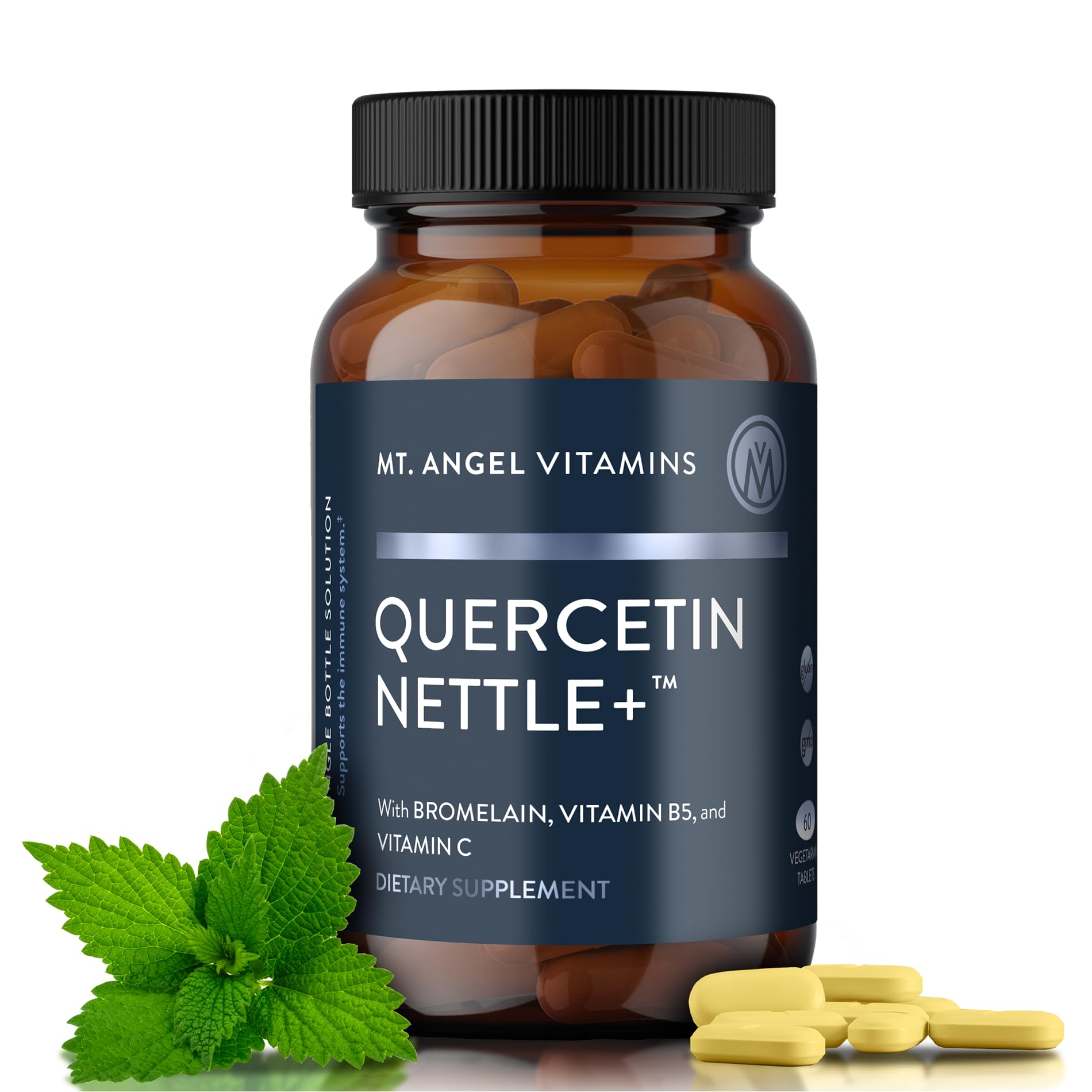 Mt. Angel Vitamins Quercetin Nettle+ bottle label