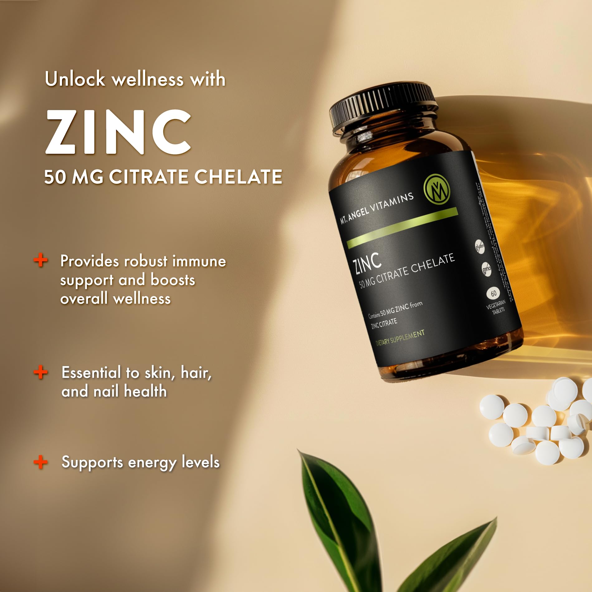 Zinc citrate 50mg packaging showing USA-made label