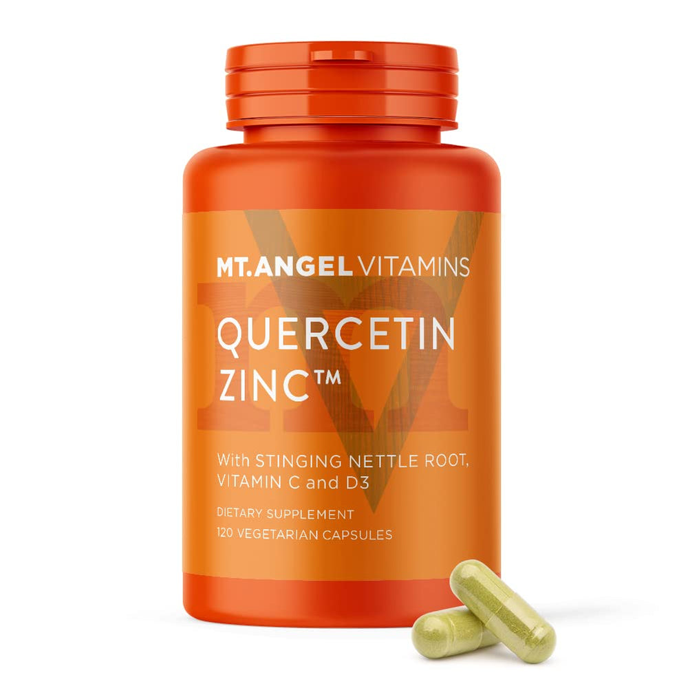 Mt. Angel Vitamins Zinc Quercetin with Bromelain bottle - 120 capsules