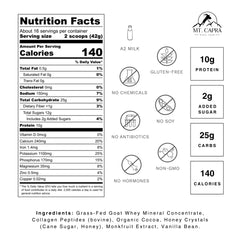 Pouring hot water into cocoa with Mt. Capra minerals