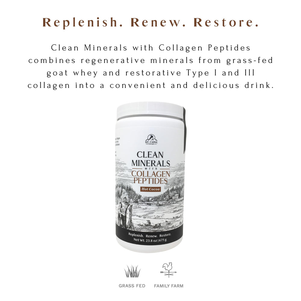 Close-up of grass-fed collagen type I and III