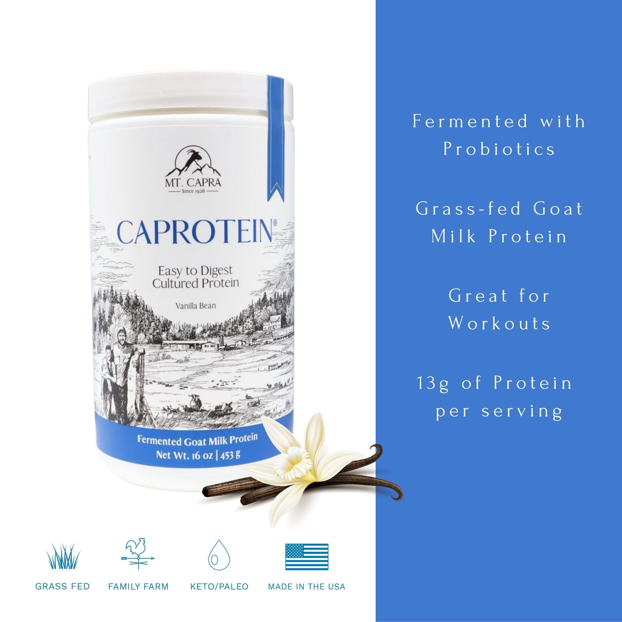 Pastured goats from grass fed farms illustrating sustainable protein source
