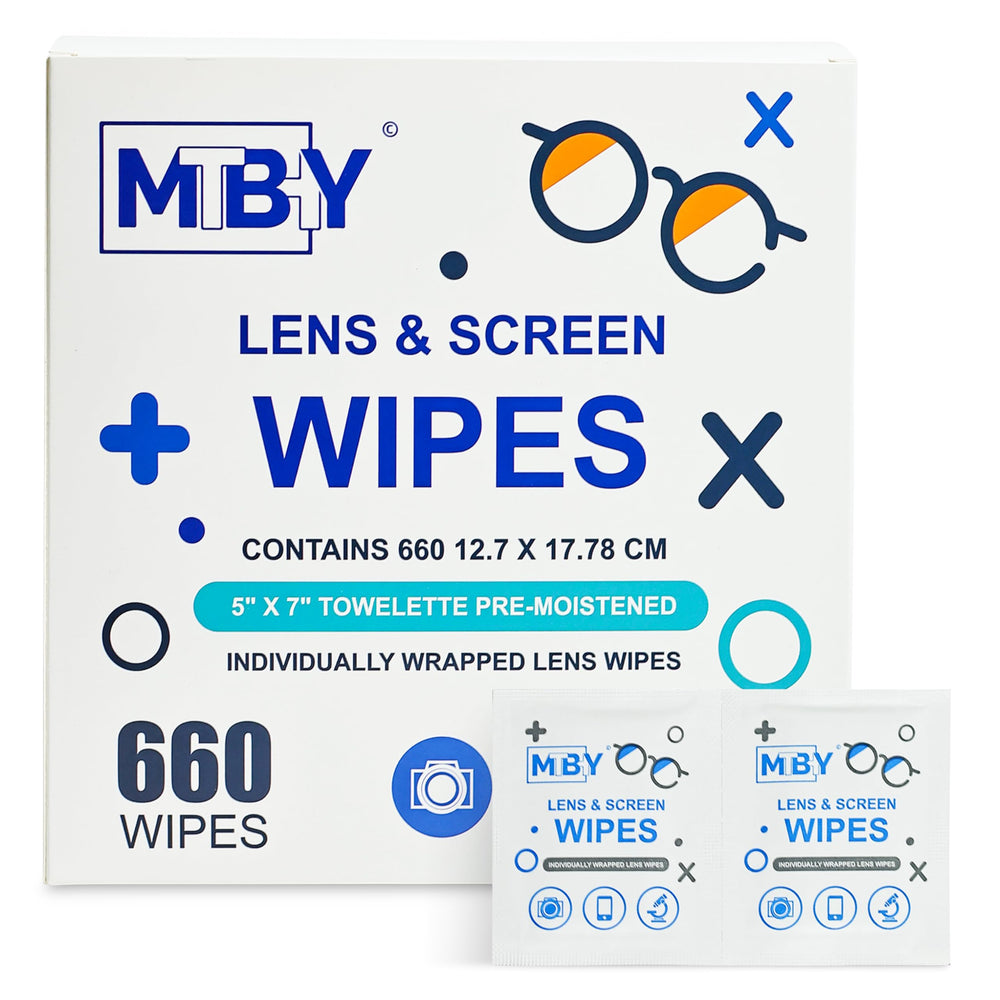 MTBHY lens cleaning wipes in a 660-wipe pack