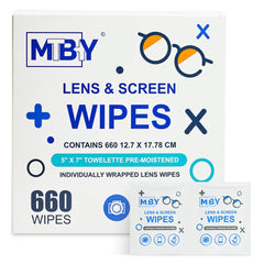 MTBHY lens cleaning wipes in a 660-wipe pack