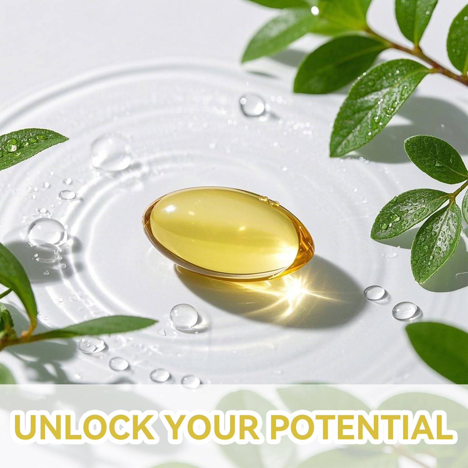 Oregano oil capsules in packaging