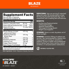 MTN OPS Blaze packaging and label