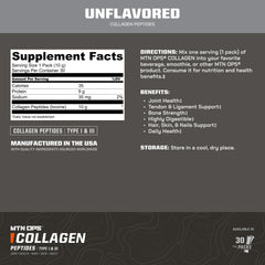 Unflavored collagen protein powder on-the-go pack