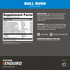 MTN OPS Enduro athlete-use scene emphasizes caffeine-free performance during workouts.
