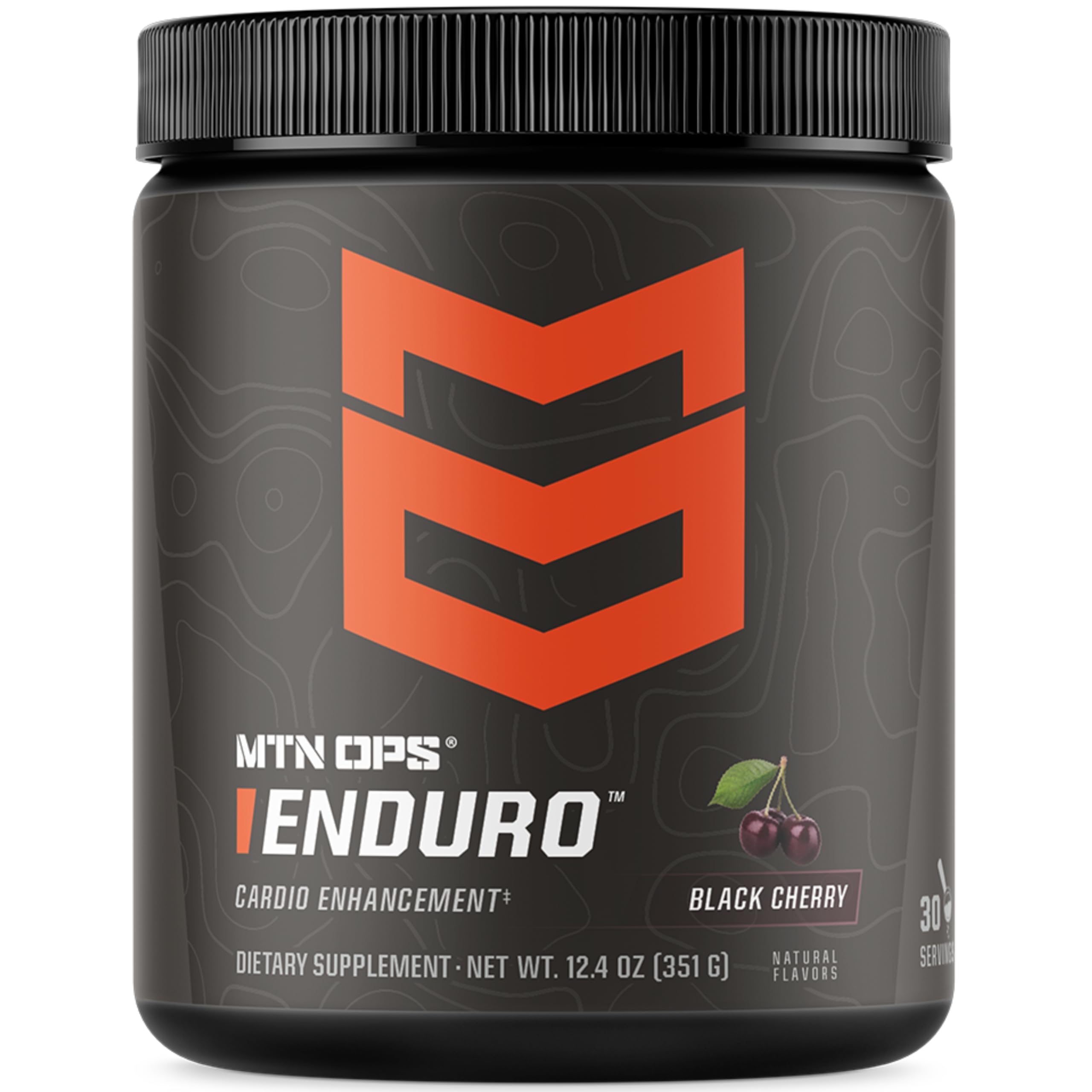 MTN OPS Enduro nitric oxide powder scoop enables a quick, steady mix for workouts.