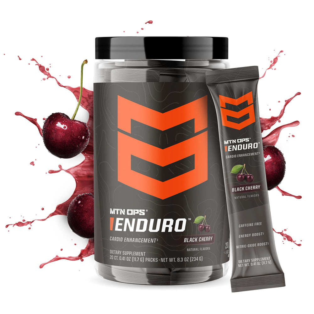 MTN OPS Enduro Trail Packs with L-Arginine and L-Citrulline for improved blood flow.