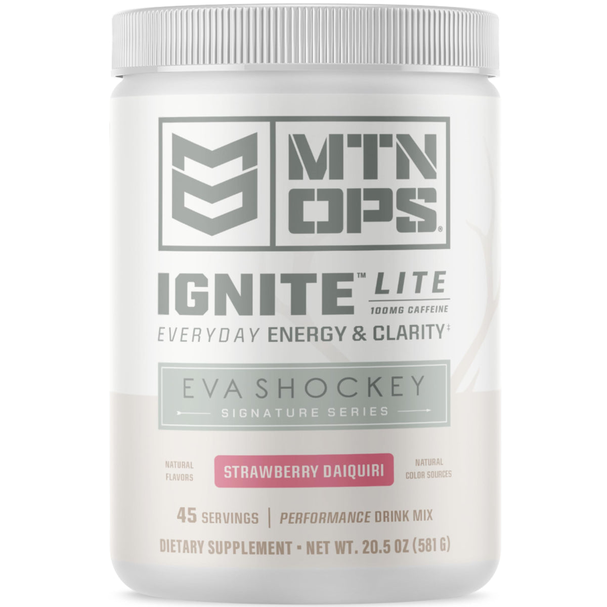 MTN OPS Ignite Lite Strawberry Daiquiri product label