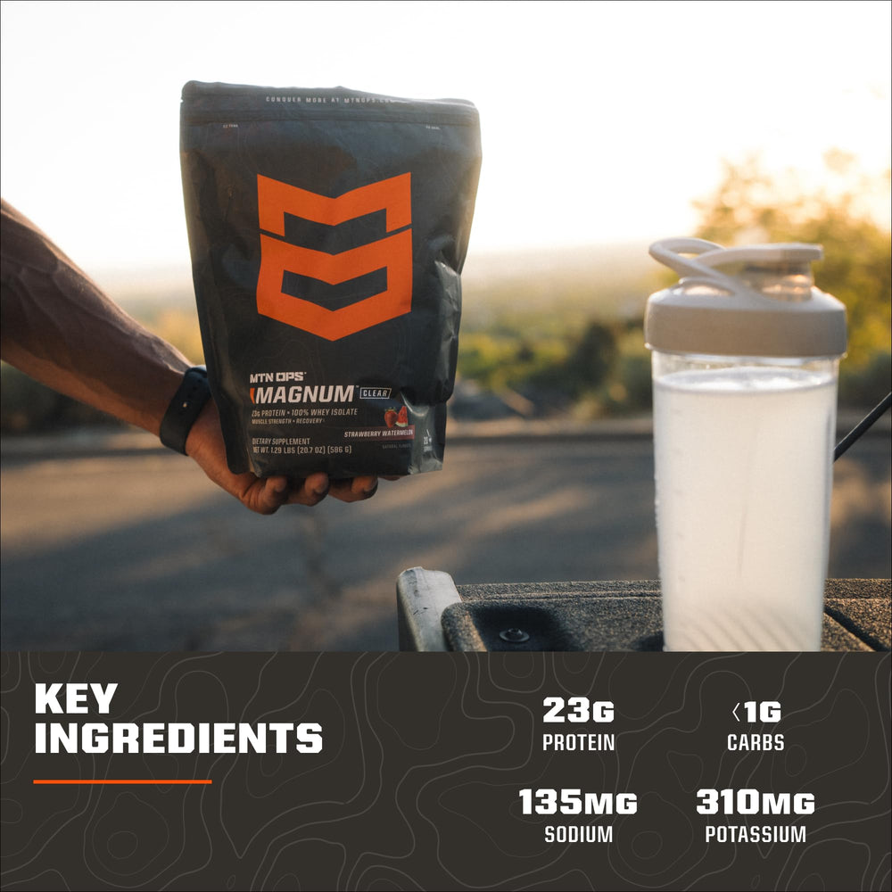 MTN OPS Magnum Clear Blue Raspberry Coconut flavor on a hydration setup