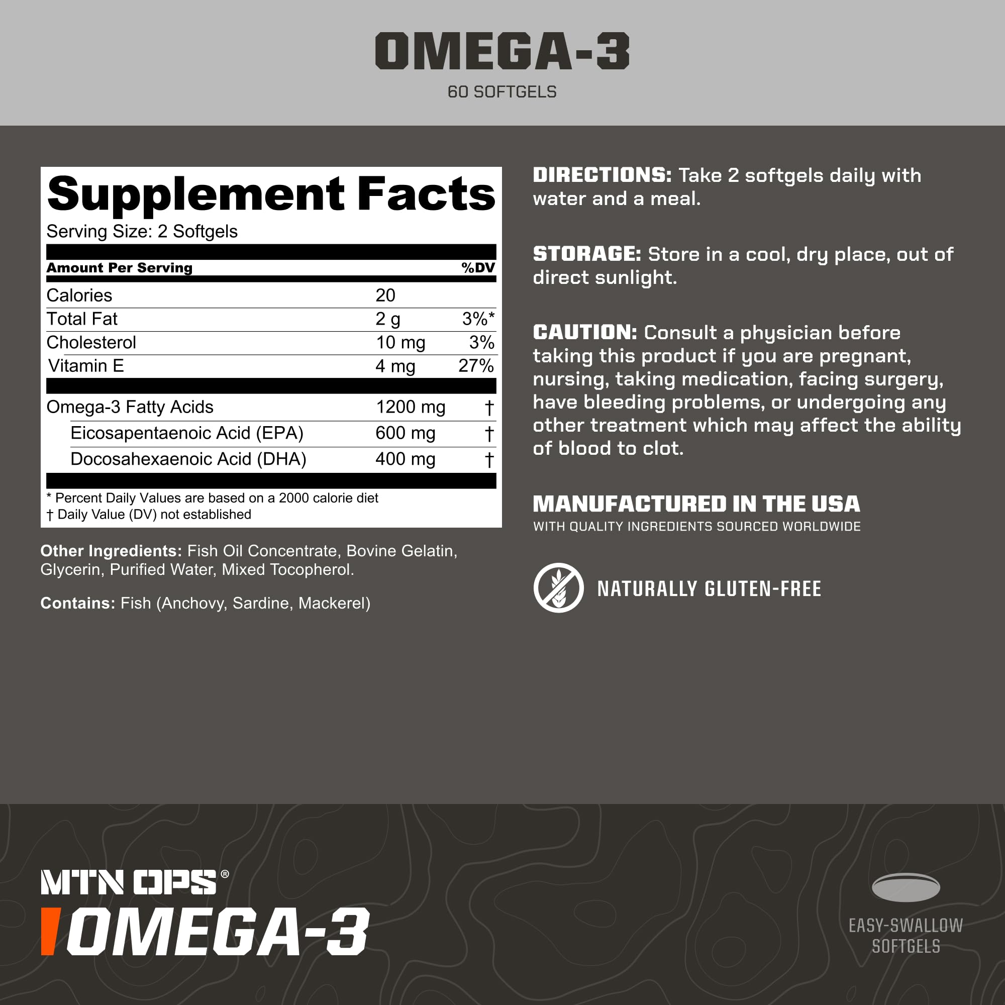 Close-up of flavorless Omega-3 softgels
