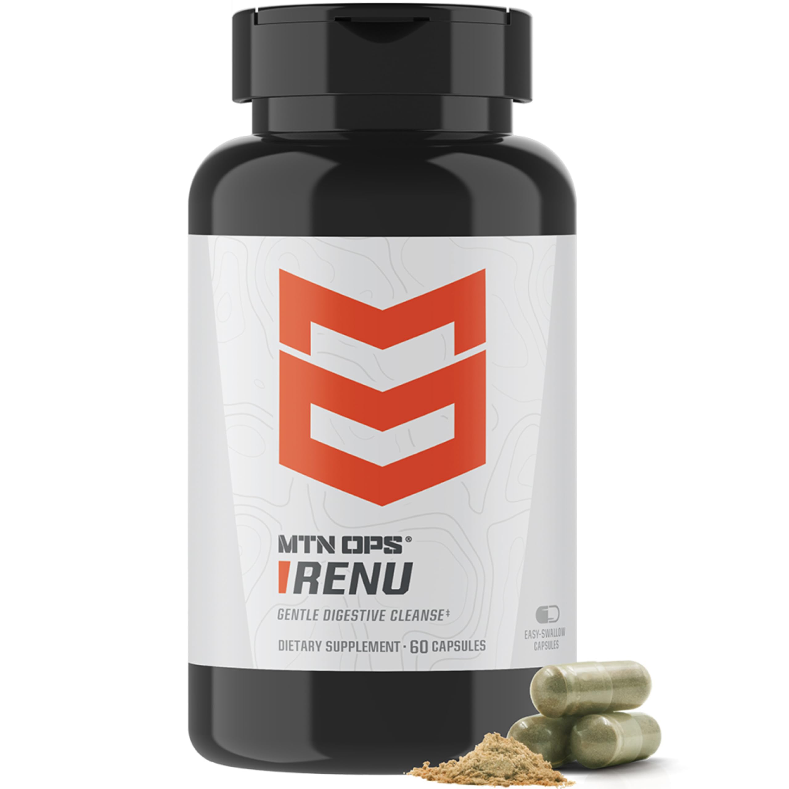 MTN OPS Renu bottle and label - Gentle Digestive Cleanse