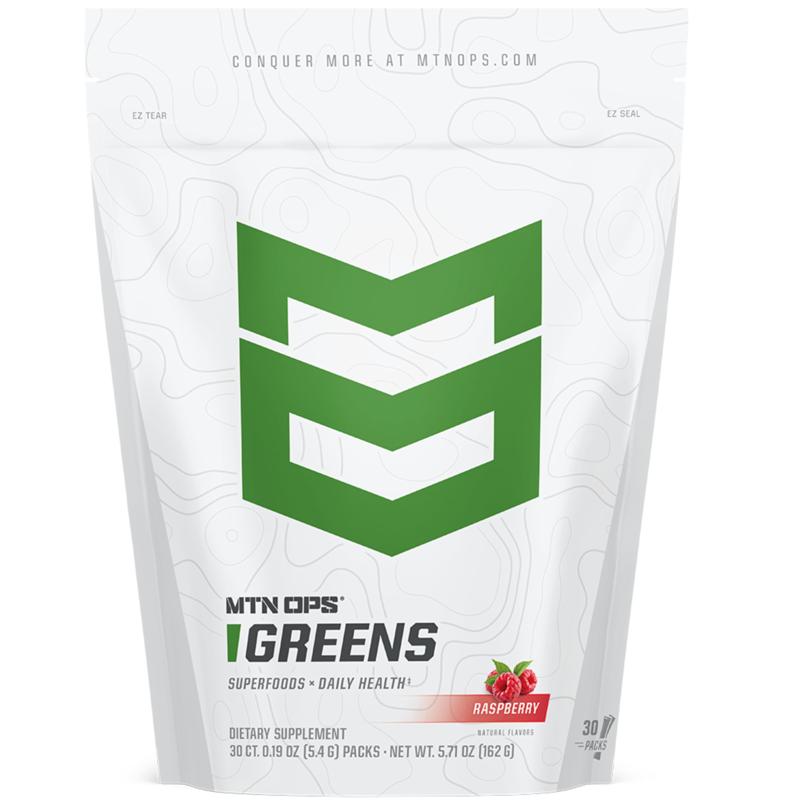 MTN OPS Super Greens on-the-go sticks packaging