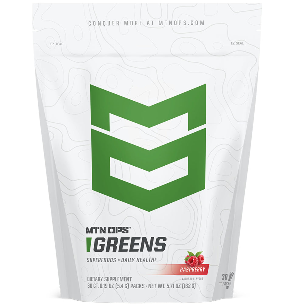 MTN OPS Super Greens on-the-go sticks packaging