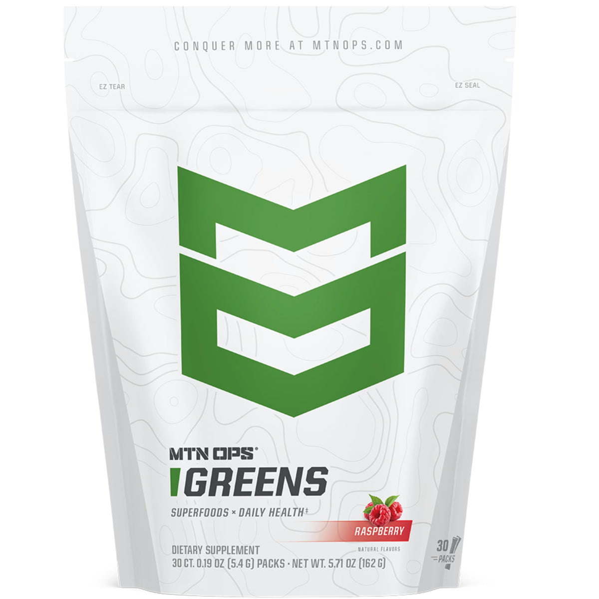 MTN OPS Super Greens on-the-go sticks packaging