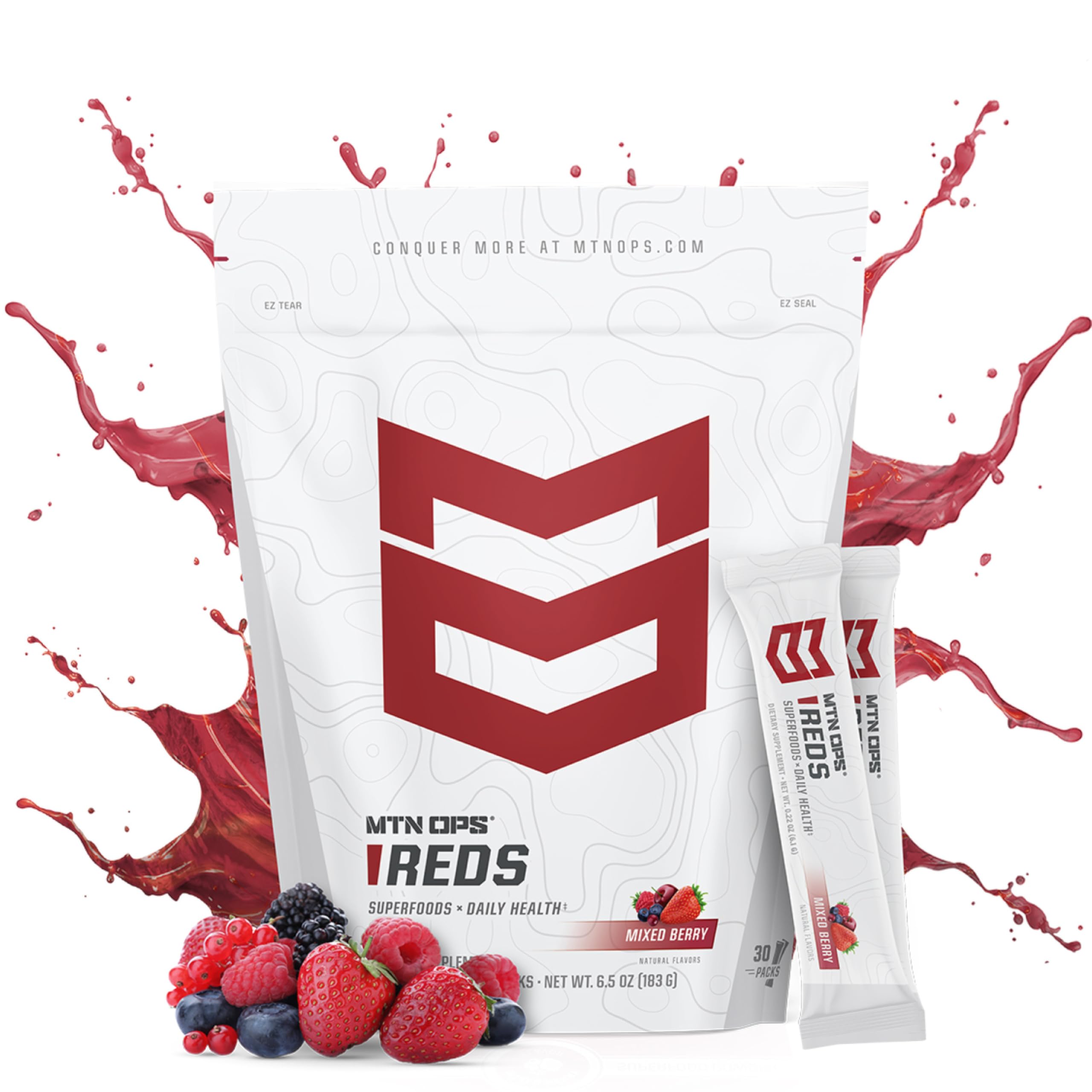 Phytonutrient blend illustration with fruits and vegetables