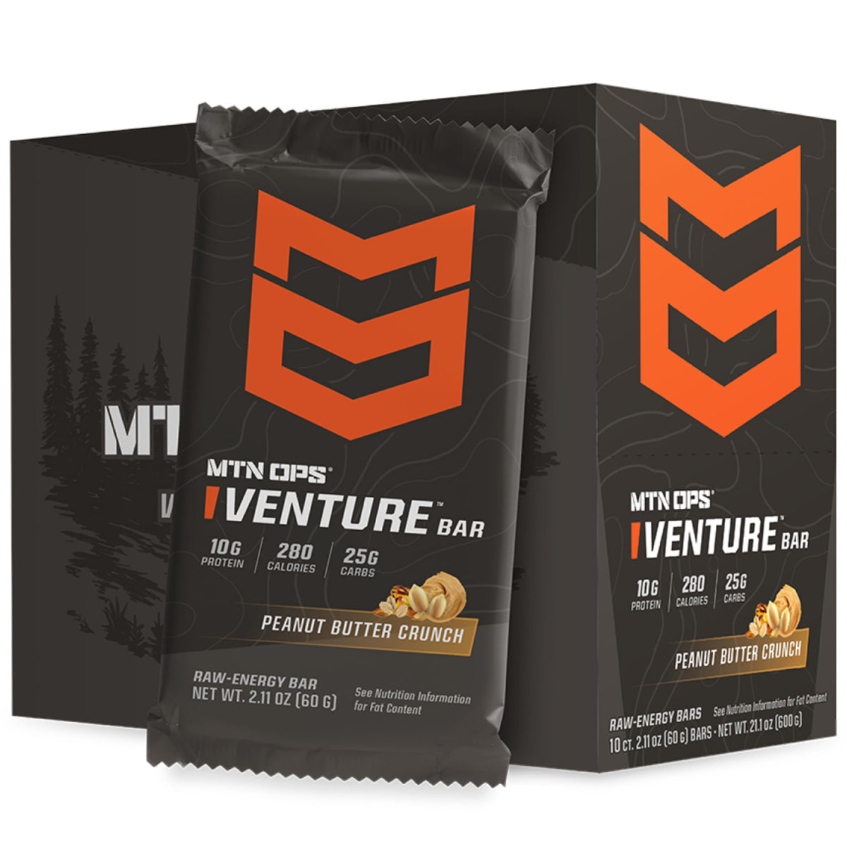 MTN OPS Venture Bar Peanut Butter Crunch packaging