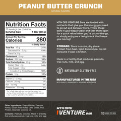 MTN OPS Venture Bar Peanut Butter Crunch bar on white