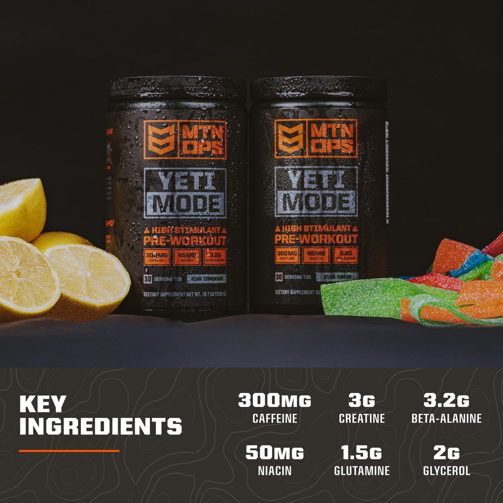 Niacin 45mg ingredient info on MTN OPS Yeti Mode