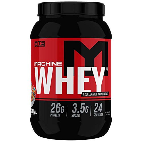 MTS Machine Whey Protein Powder Fruit Cereal flavor 2lb tub 25+g protein per serving