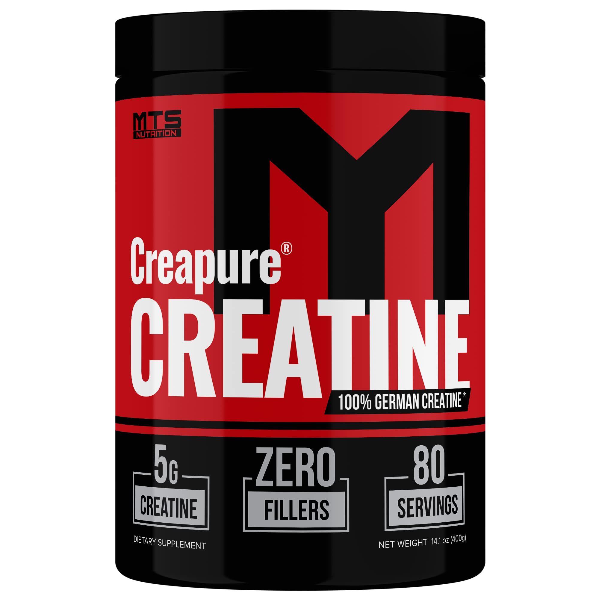 MTS Creapure Creatine Powder hero image in unflavored formula