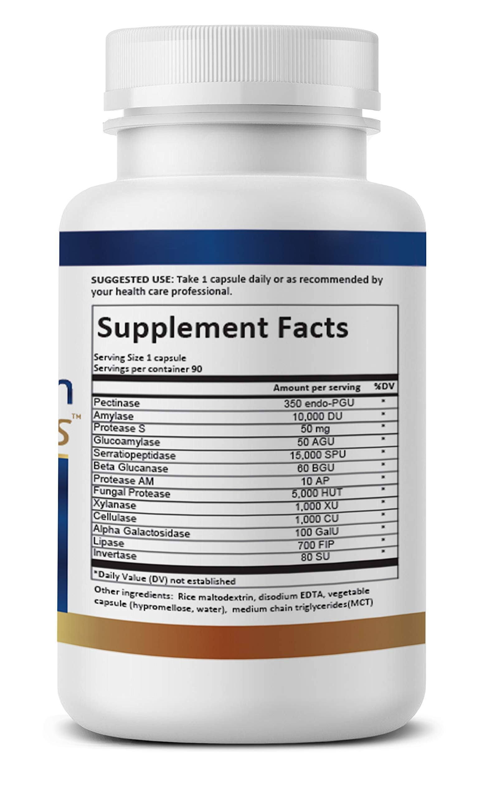 Close-up of enzyme capsules dissolving gut biofilm