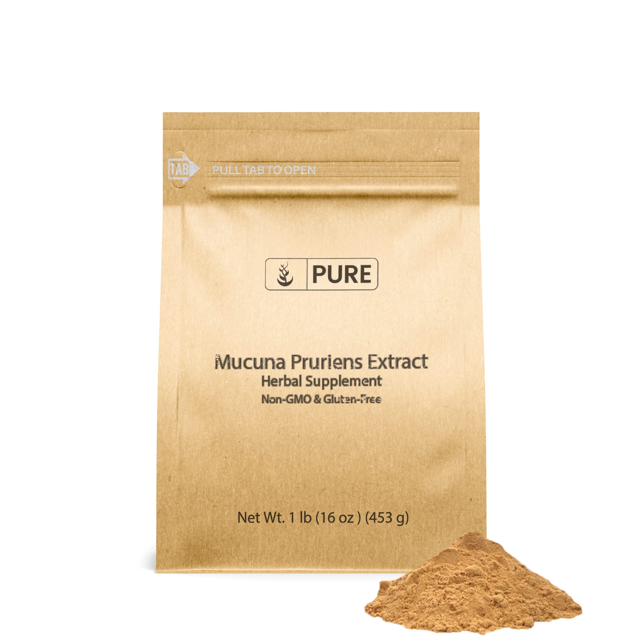Pure Original Ingredients Mucuna Pruriens powder 1lb jar