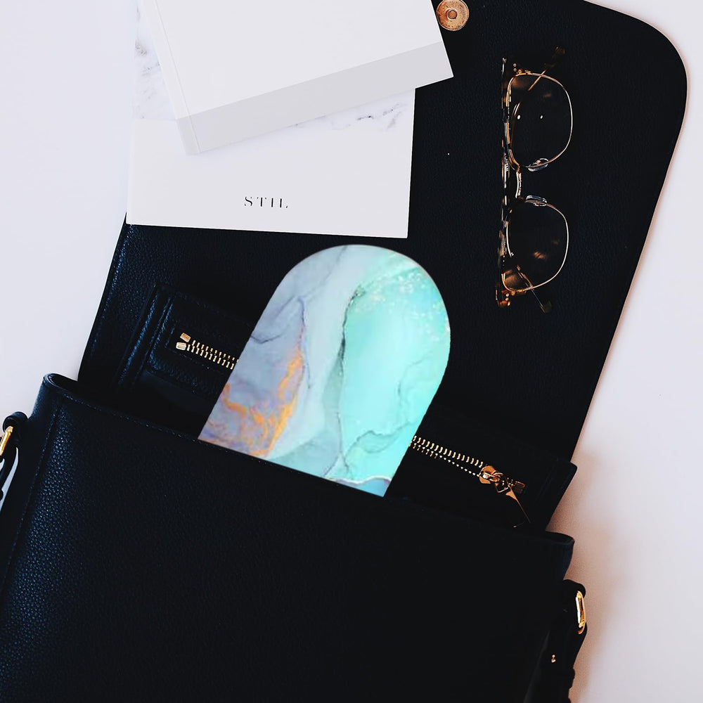Mirror and solution bottle inside the case
