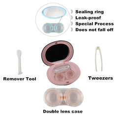 MUDOR travel kit with tweezers and mirror