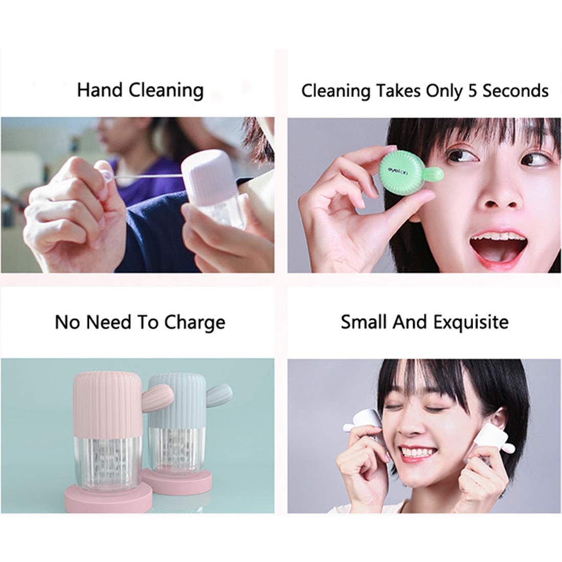 Drawstring pull cord on MUDOR contact lens cleaner