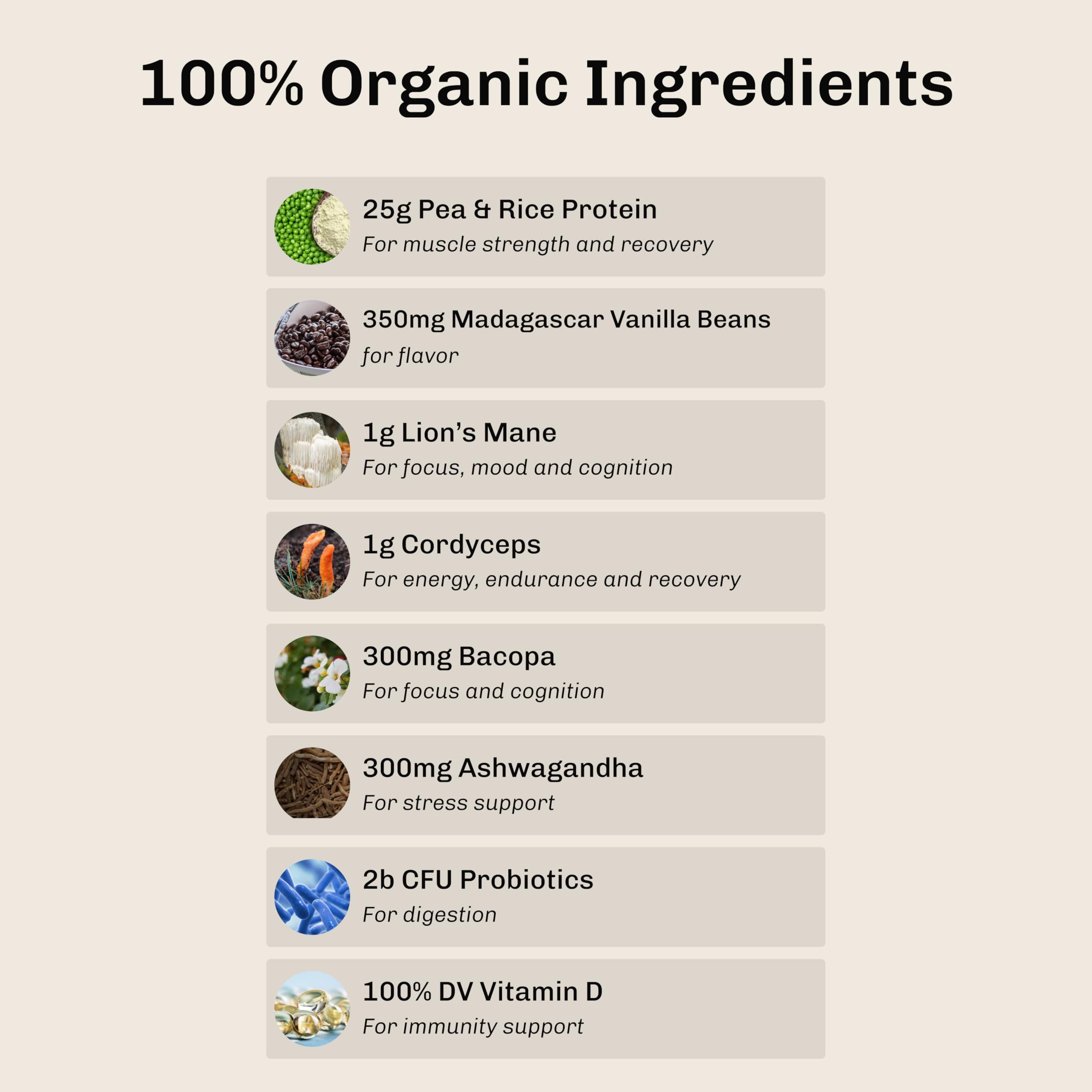MUDWTR Nourish scoop shows 15 servings on the label.