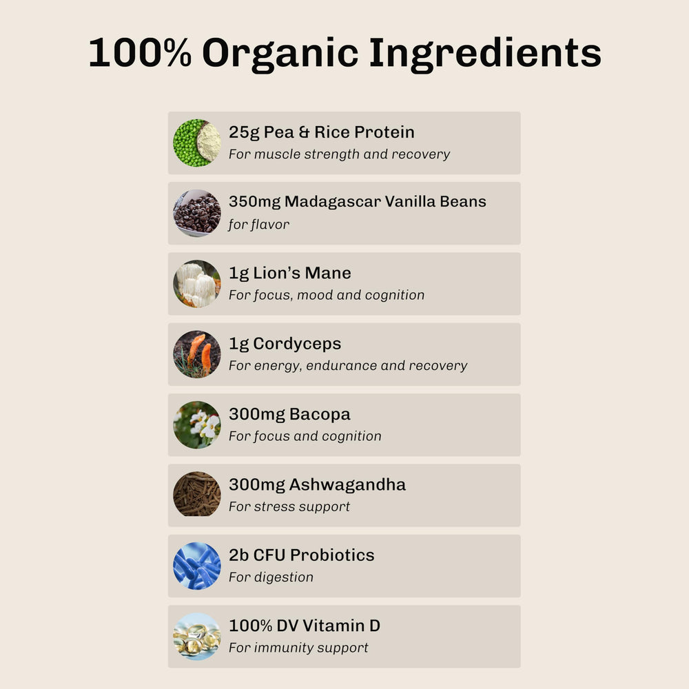 MUDWTR Nourish scoop shows 15 servings on the label.