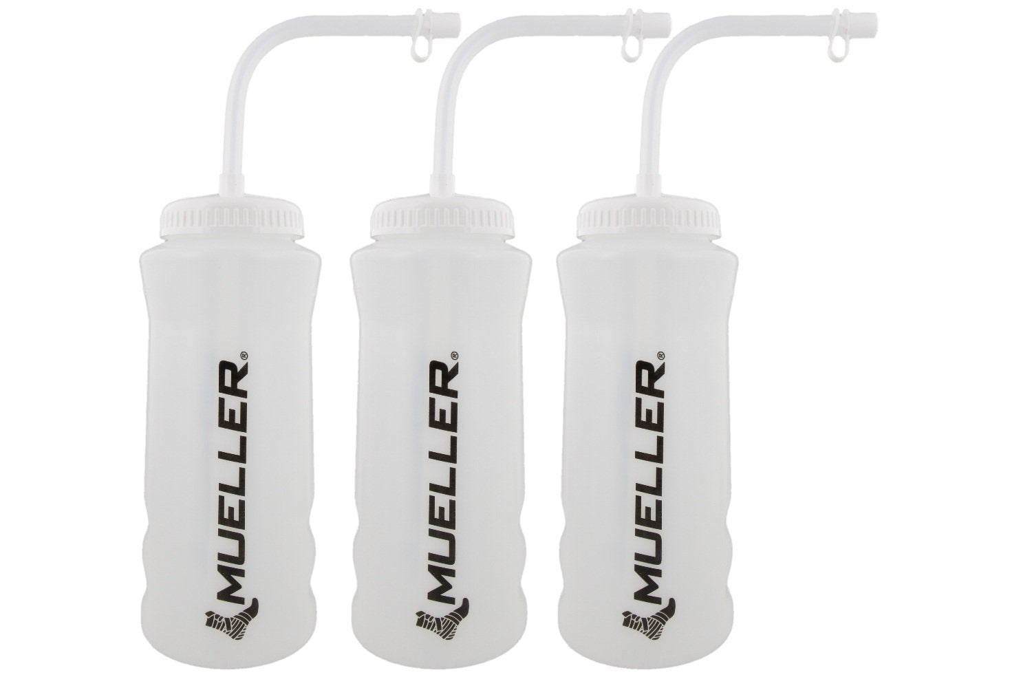 Mueller quart bottle with straw enables easy sipping and on-the-go hydration.