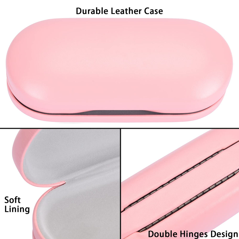 Front view of Muf pink travel kit